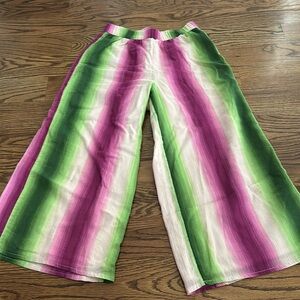 Awesome watermelon colours wide length pants
